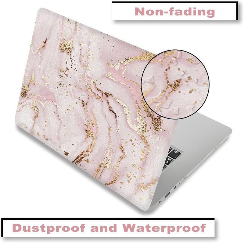 ARTSO 15.6 inch Laptop Skin Sticker Decal, Fit 13.3" 14" 15" 15.4" 15.6" Laptop Notebook Vinyl Reusable Art Case Protector Personalized, One Size, Need Cut to fit Size, Pink Marble - Image 3